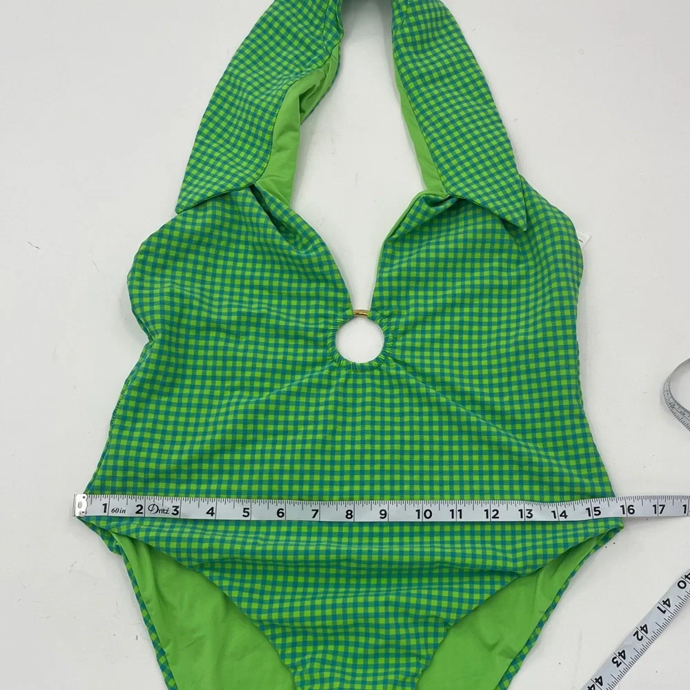 WEWOREWHAT - NWOT- Spread Collar Plunge O Ring One Piece Swimsuit - Size Large - Picture 8 of 8